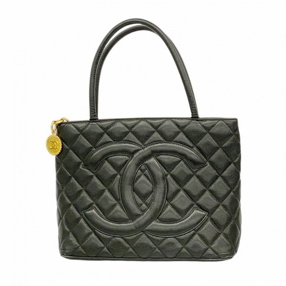 CHANEL Black Caviar Leather Tote Bag - Picture 1 of 14